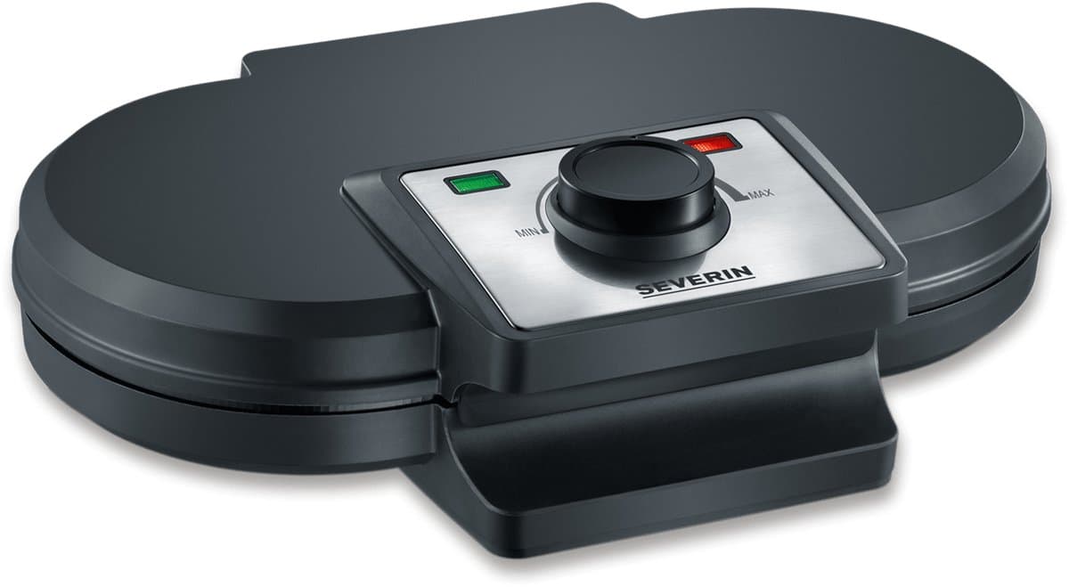 Severin WA 2106 Duo-wafelautomaat - Bak twee waffels tegelijk - Antiaanbaklaag - 1200 Watt