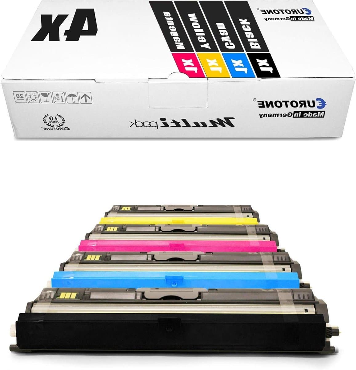 Toner Set - Printer Cartridges - Kleuren Printen - 100% Compatibel - 5000 Zwart 2500 Kleur - Zwart Cyaan Magenta Geel