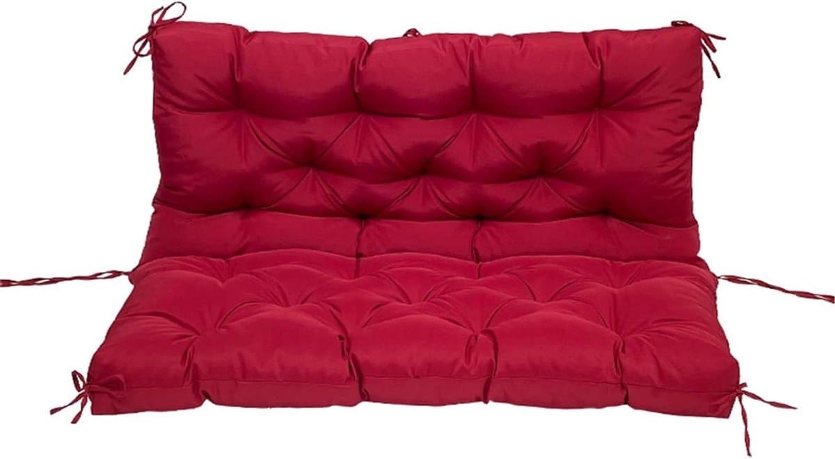 Schommelkussens - Bankkussen Vervanging - Buiten Ontspannen - Waterdicht Polyester - 10 cm dik - Grijs