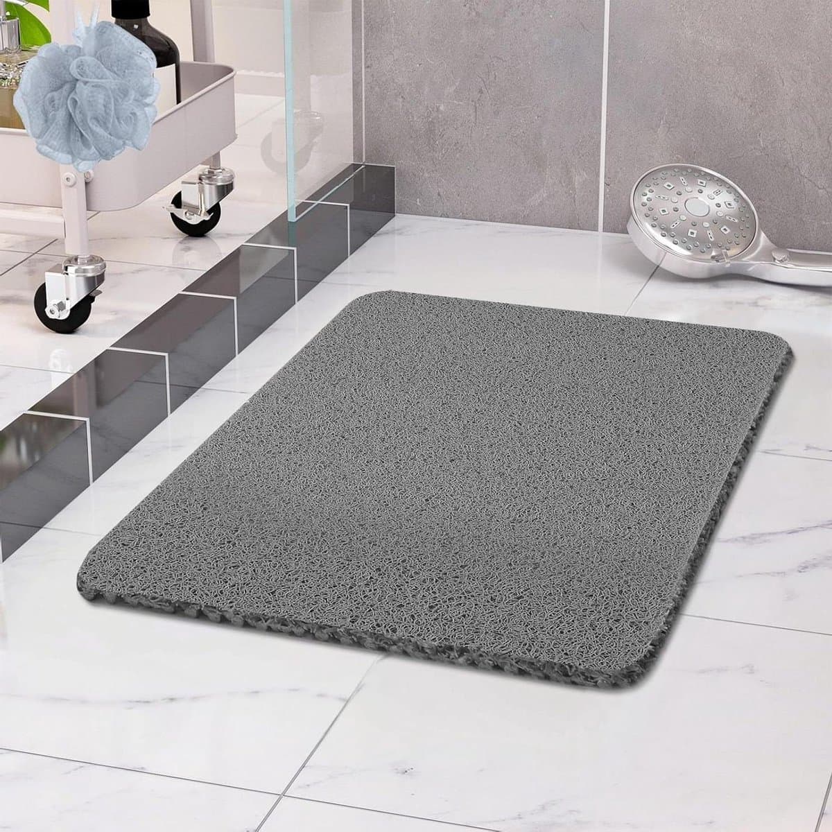 Antislip Douchemat - Douchevloermat Veiligheid - Veilig Douchen - Zonder Zuignappen - 40 x 60 cm - Grijs