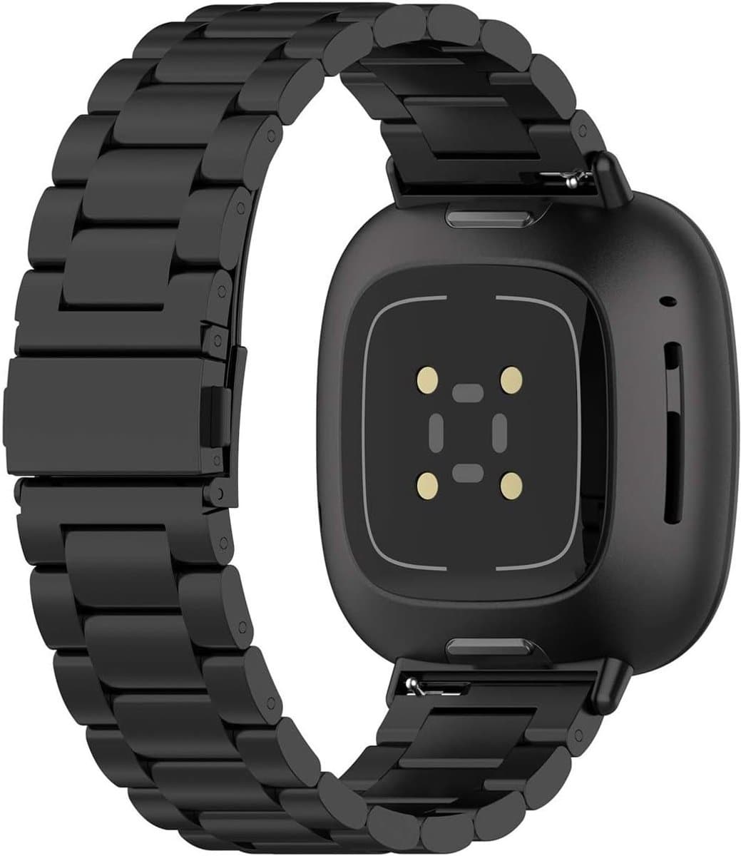 Stalen Vervangband voor Fitbit Versa 4/3 en Sense 2/1, Duurzaam en Stijlvol, Ideaal voor Sport en Dagelijks Gebruik