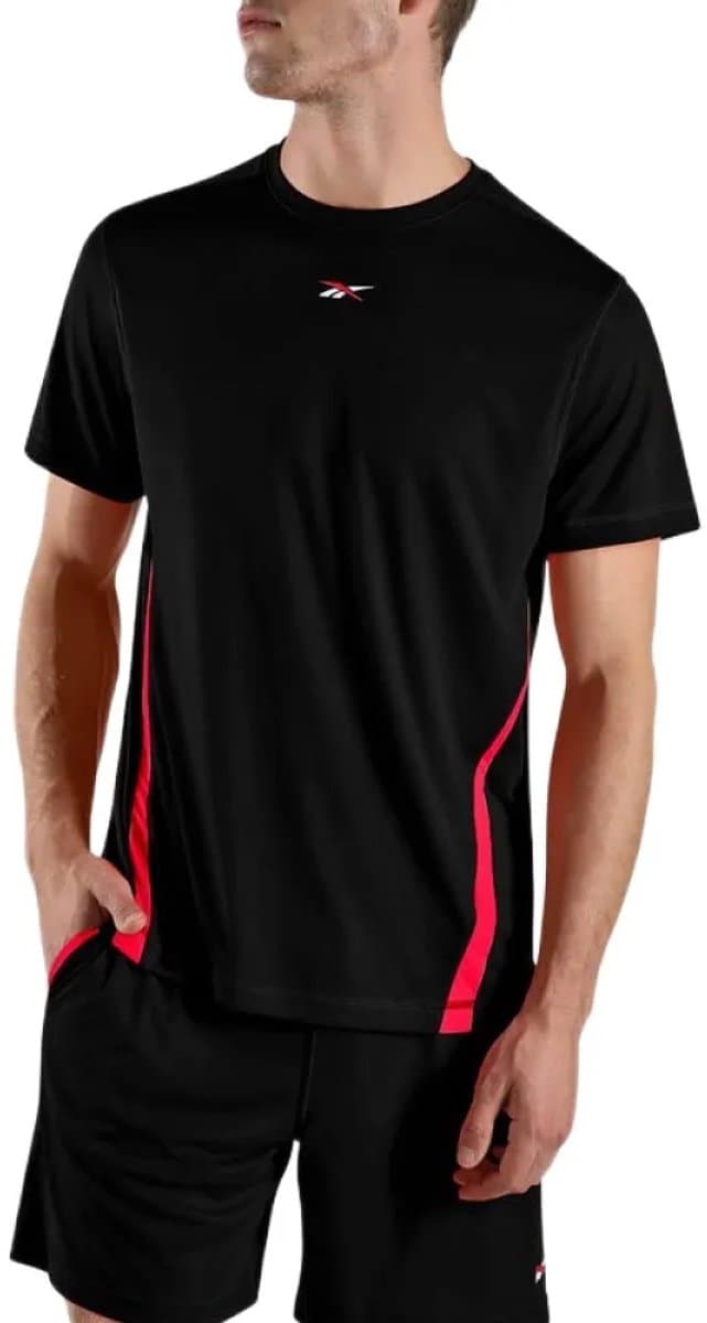 Reebok Blocked T-shirt Met Korte Mouwen Zwart XL Man