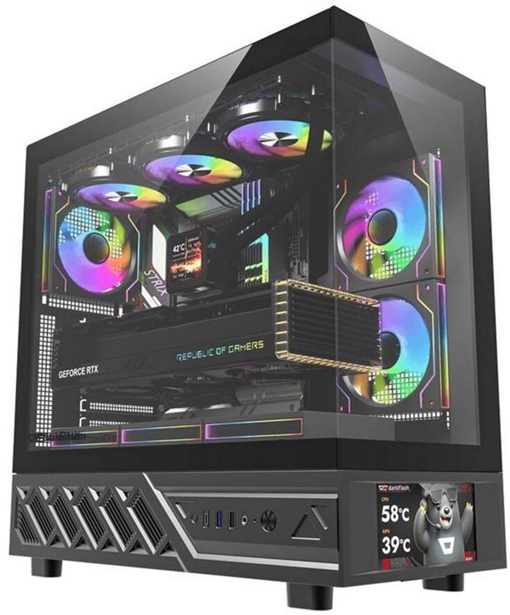 darkFlash - DS950 SCRN BLK +6F - Computerkast