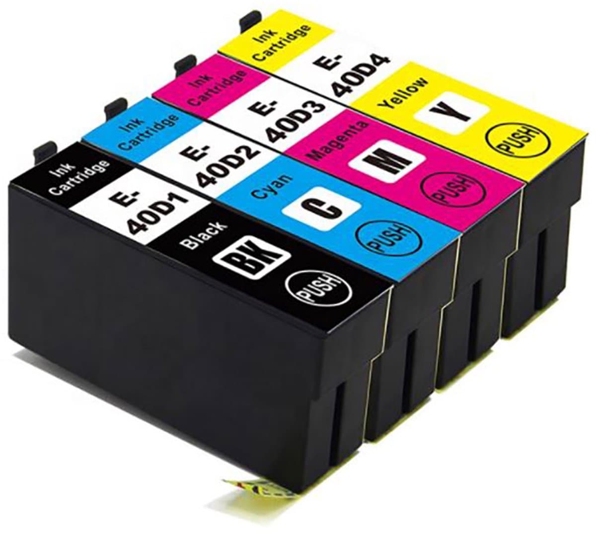 ABC huismerk set 4x inktcartridge geschikt voor Epson T40D geschikt voor Epson Surecolor SC-T2100 SC-T3100 SC-T3100M SC-T3100N SC-T5100 SC-T5100M SC-T5100N