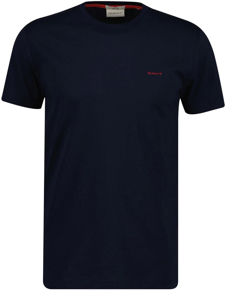 Gant Contrast Logo SS Shirt Heren - Maat XXL