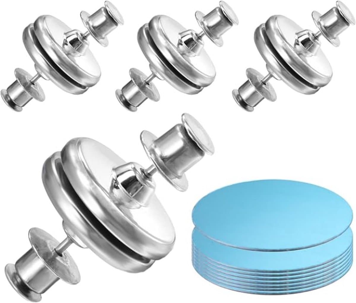 Stunq® Magnetische Douchegordijn Clips - 8 stuks Waterdichte Gordijnhouders