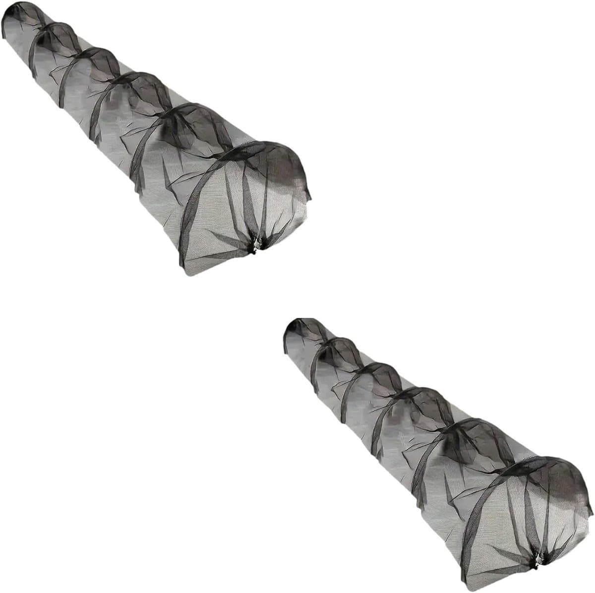 Plantentunnel Groente - Kweekkas Tuin - Bescherming Gewassen - Weerbestendig Micromesh - 300 x 45 x 45 cm - Zwart