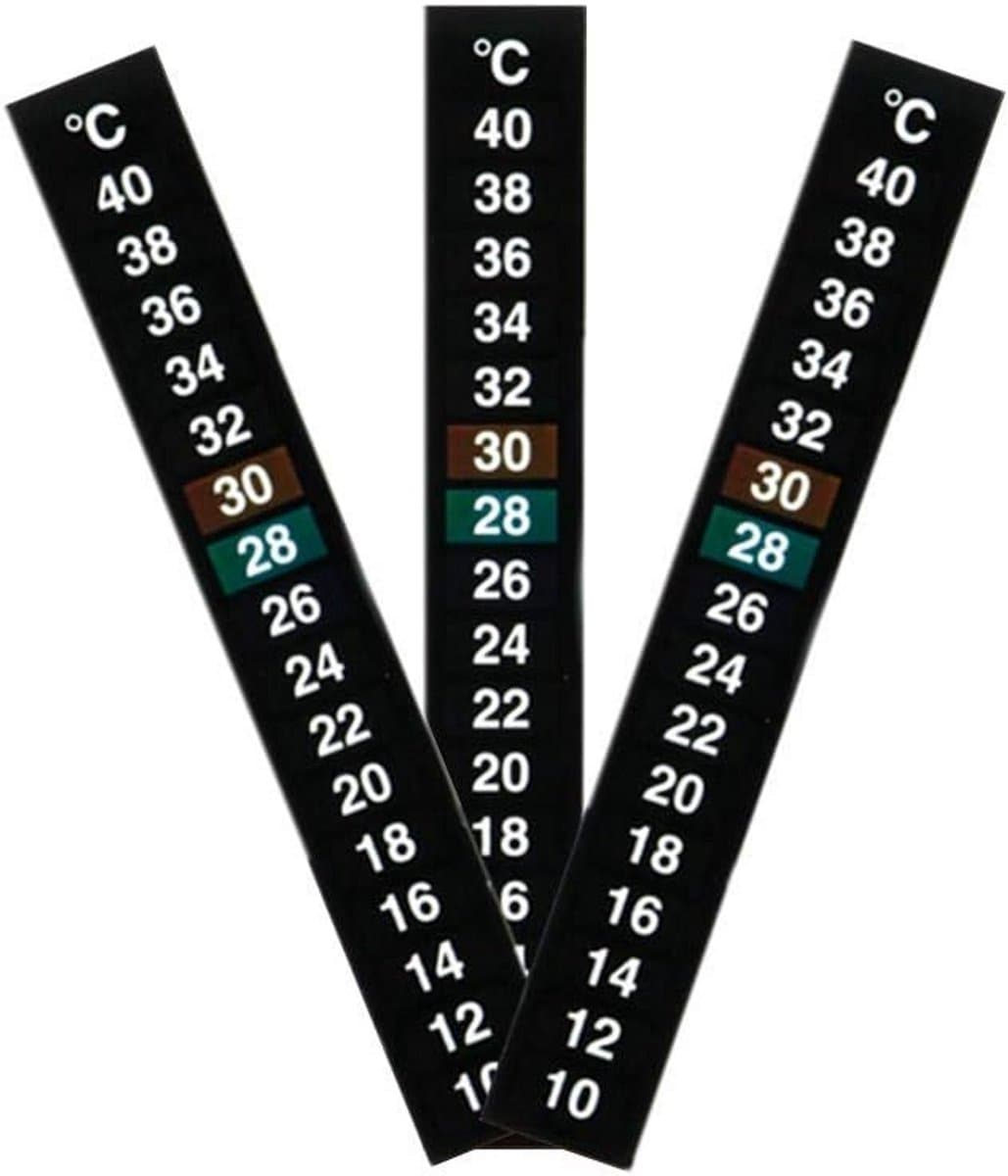 Temperatuur Meter Sticker - 3 Stuks Digitale Thermometer voor Aquarium en Vis Tank