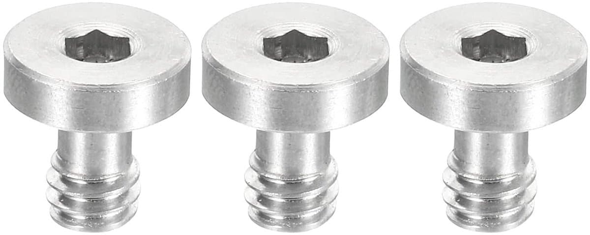 Camera Schroeven - Statief Schroeven - Camera Bevestigen - Roestvrij Staal - 1/4"-20 13mm - Zilver