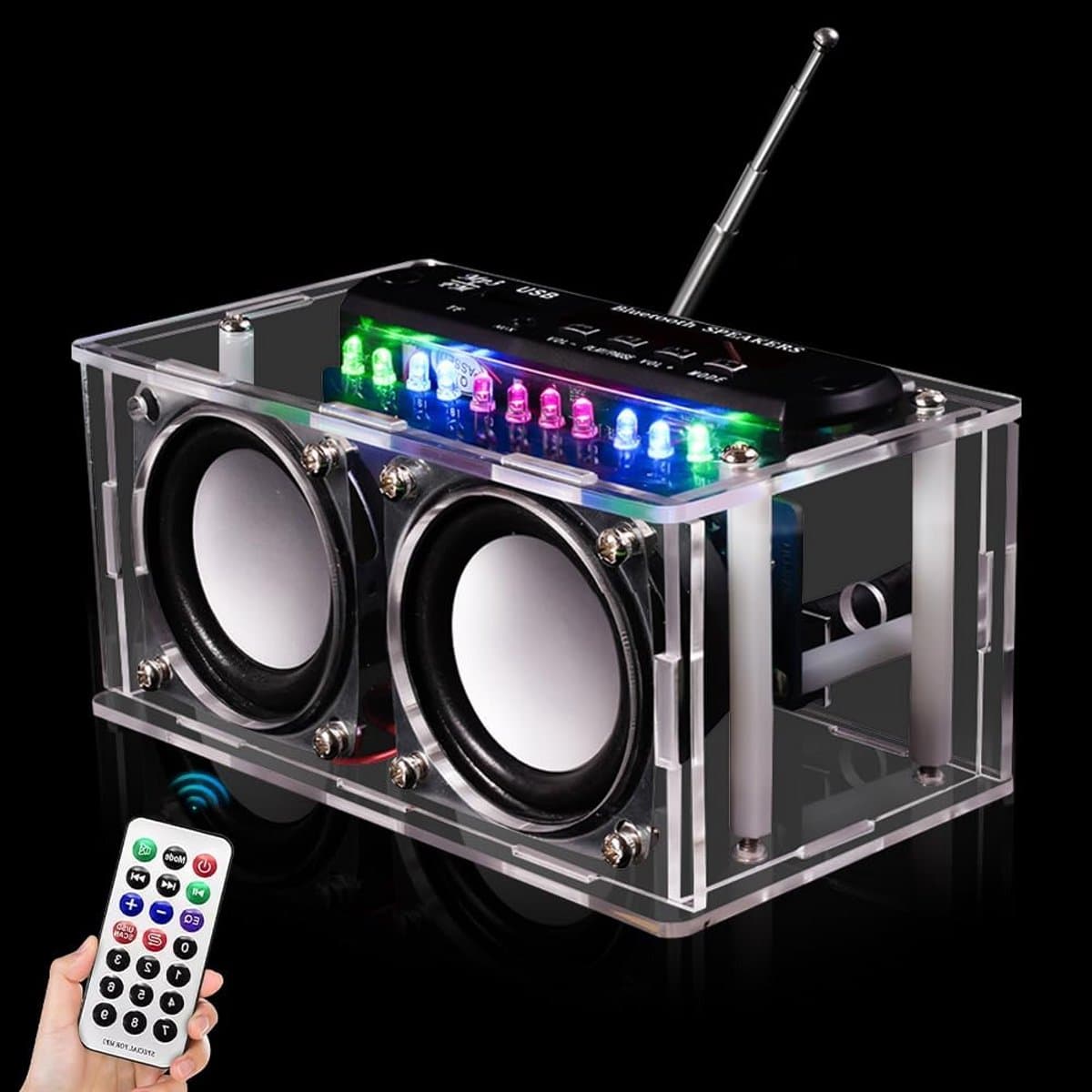 DIY Elektronische Soldeerkit FM Radio & Bluetooth Speaker Set met LED Display
