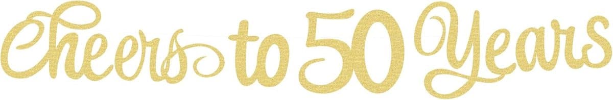 Feestelijke 50 jarige verjaardag banner