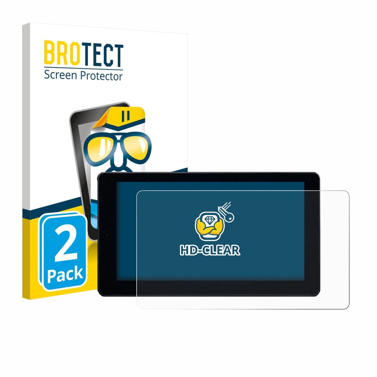 BROTECT - Screenprotector voor Zontes 368 K - Folie Beschermfolie transparant 2 Stuks