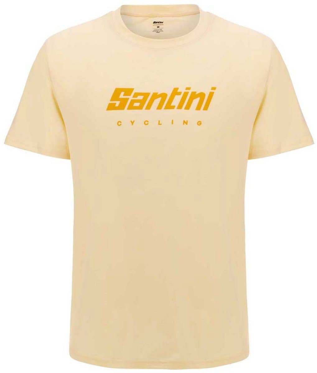 Santini T-shirt Met Korte Mouwen Beige L