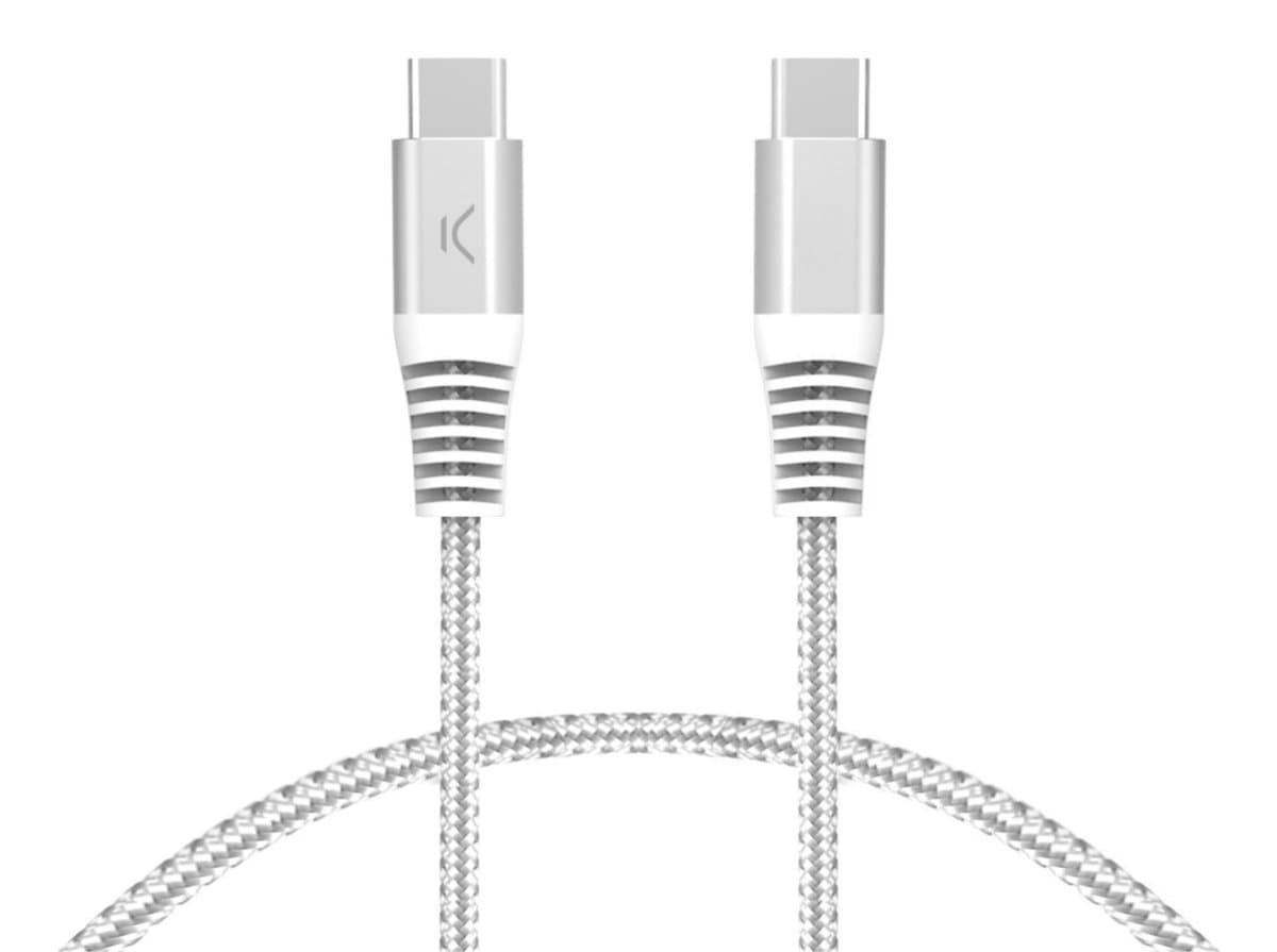 Ksix BXCUCC2T2 USB-kabel USB 2.0 2 m USB C Wit
