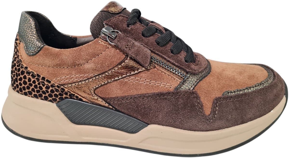 Rollingsoft -Dames - bruin - sneakers - maat 37.5