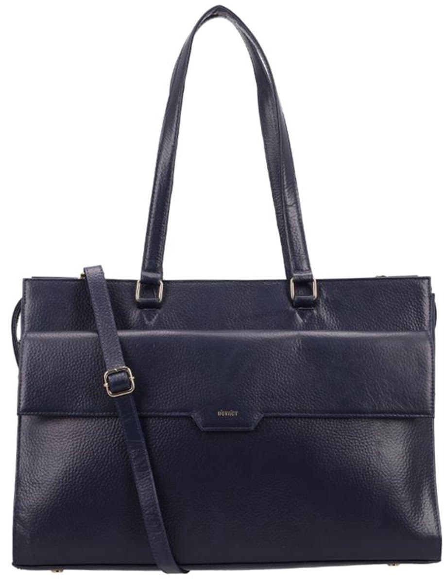 DSTRCT Laptoptas / Werktas - Dames - 15.6 inch - Leer - Floater Field - Blauw
