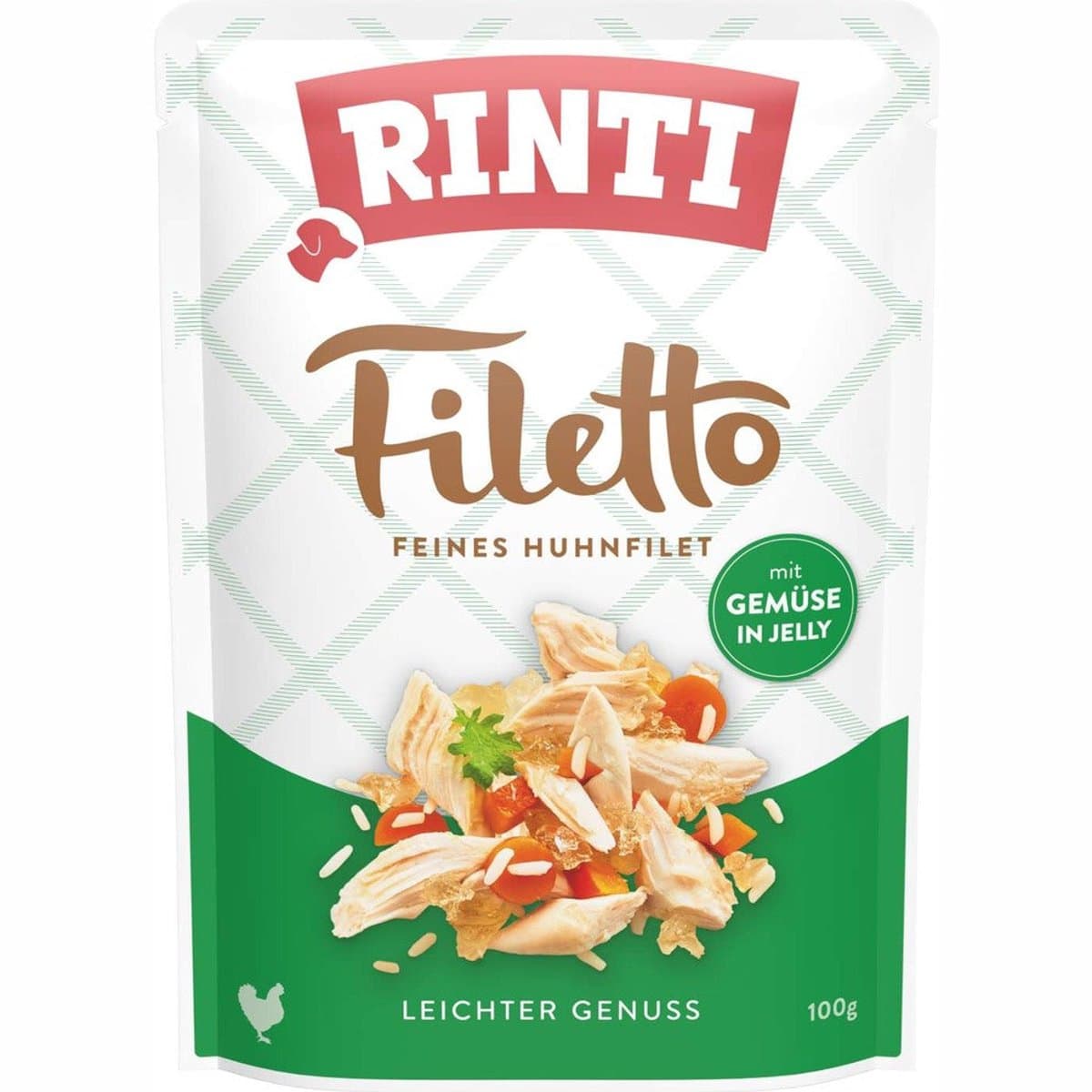 Rinti - Filetto Pouch Jelly 24x100g - Kip & Groenten in Gelei