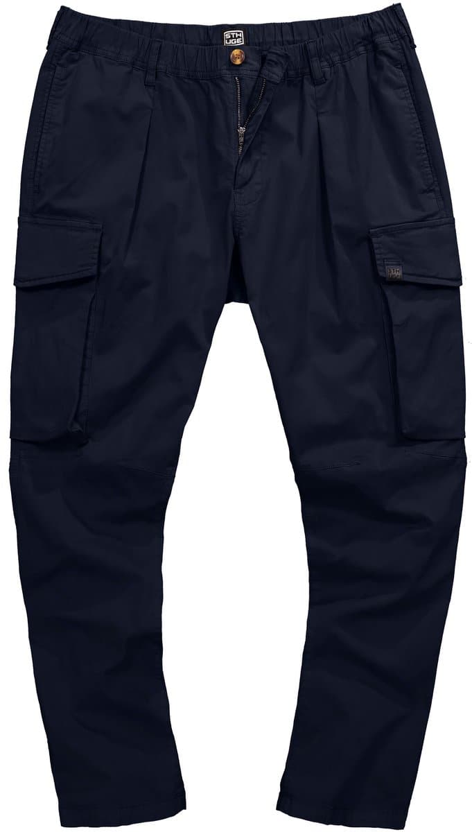 STHUGE - Heren - Cargobroek Buik-Fit Baggy-Fit - Donkermarine - Maat 68