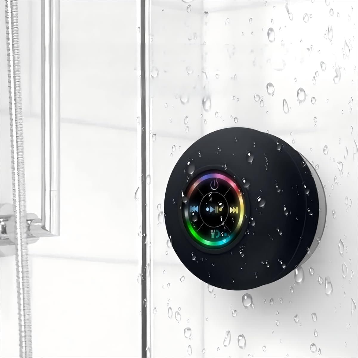 2-delige waterdichte Bluetooth-luidspreker Geschikt voor LED-verlichting, draagbare Bluetooth-luidspreker - Zwart