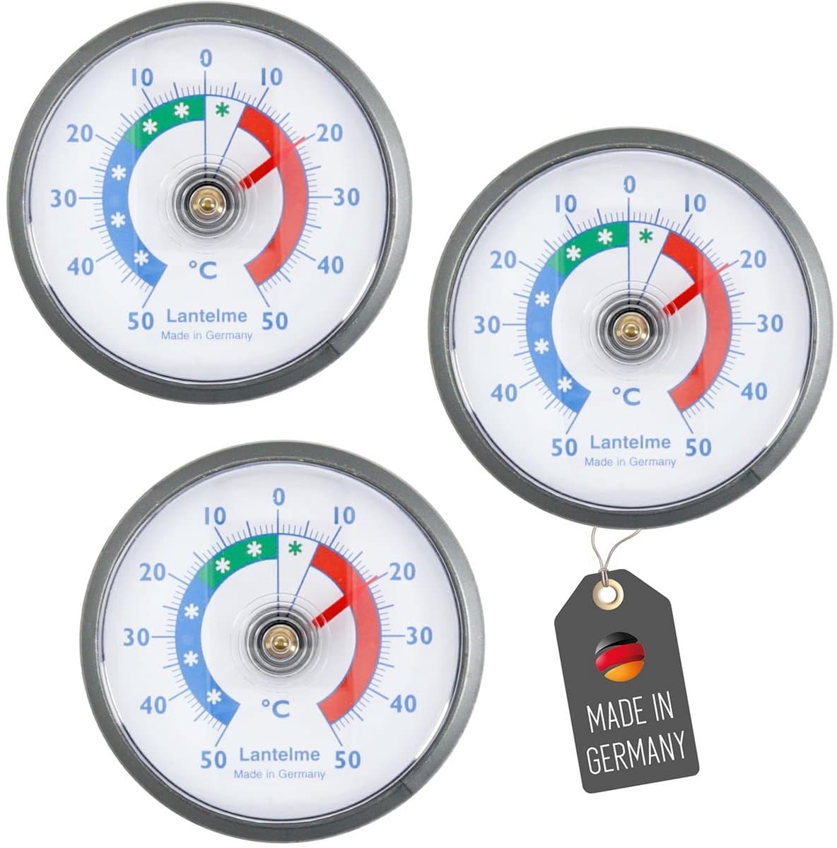 Analoge Koelkast- en Vriezerthermometer Set (3 stuks) - Zelfklevend