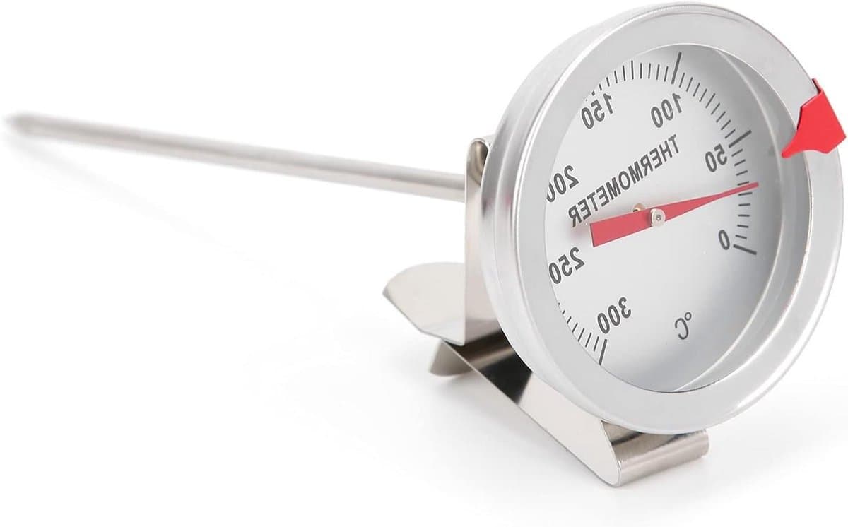 TTGoods - Frituurthermometer voor frituren en bakken van oliepannen (15cm) met 5cm wijzerplaat