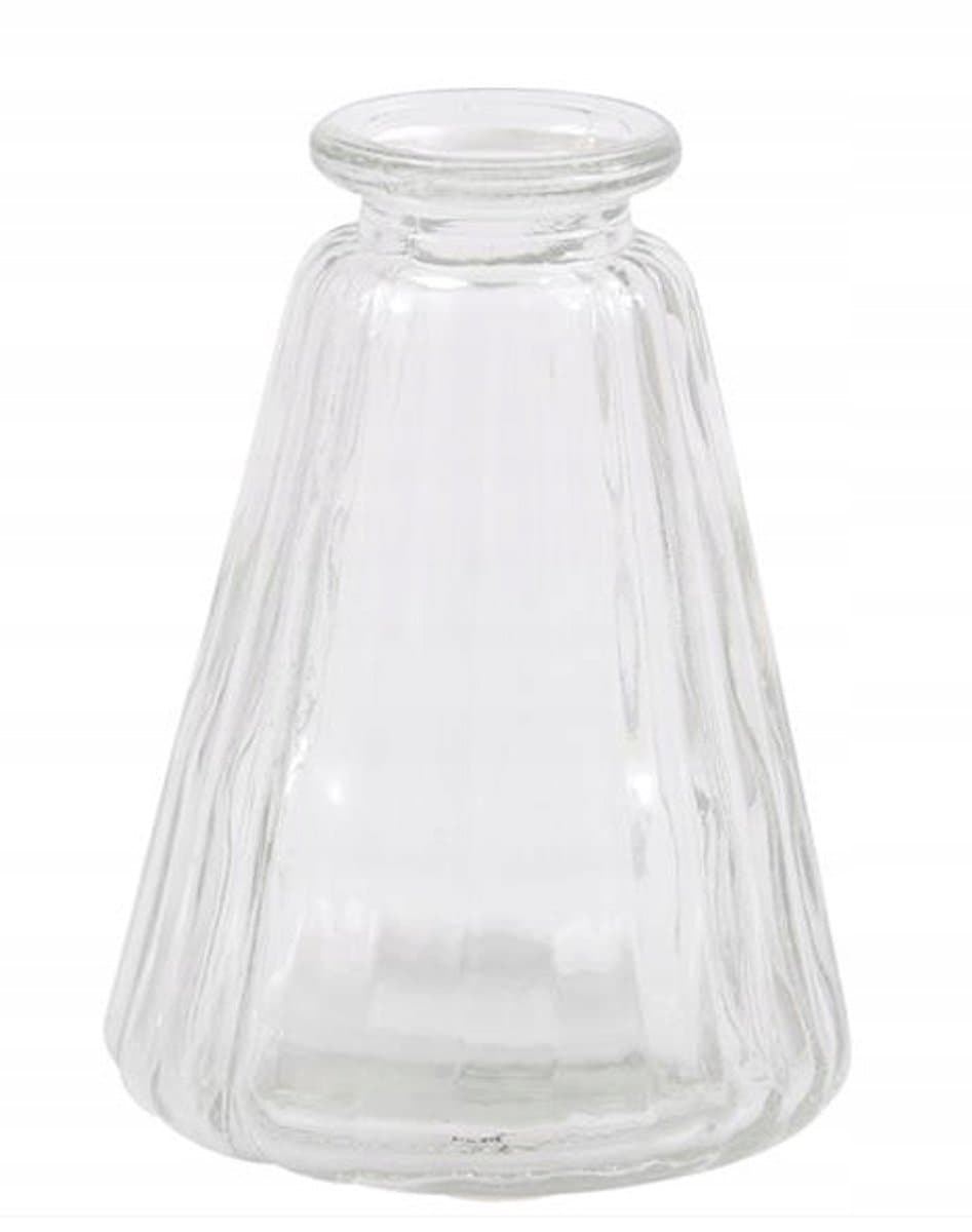 Transparante Glazen Vaas 10x7,5cm - Stijlvolle Woondecoratie