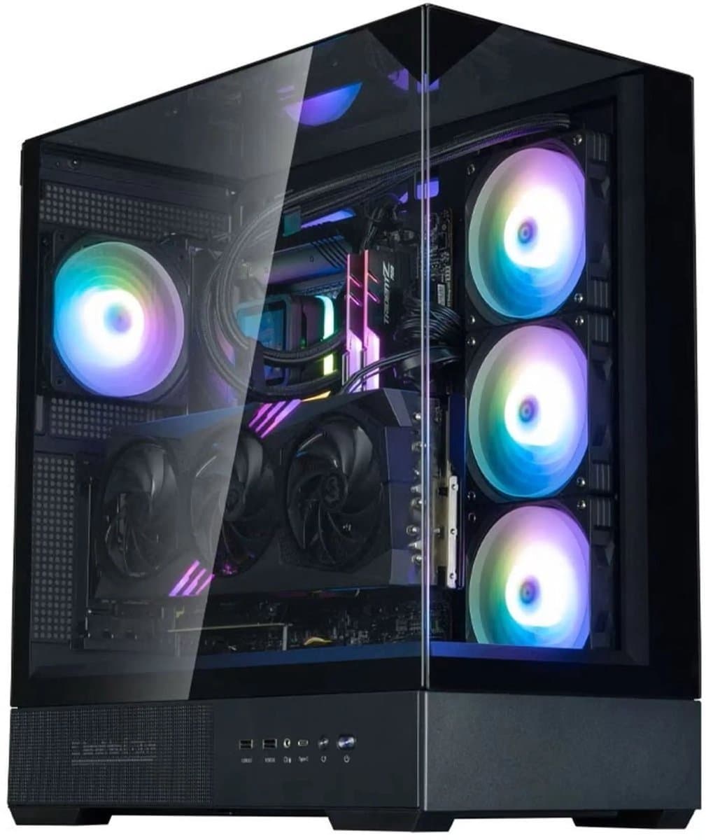 Peta GamePC P40 – Intel Core i9-12900 – Nvidia GeForce RTX 5070 12GB – 64GB RAM – 1TB SSD – High-End Gaming & Streaming PC – Windows 11 Pro – Wifi – RGB Gaming Behuizing (Zwart)