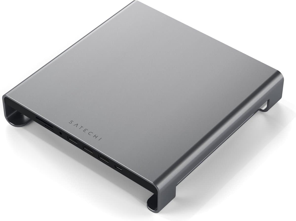 Satechi Aluminum iMac Monitor Stand Hub - Space Grey