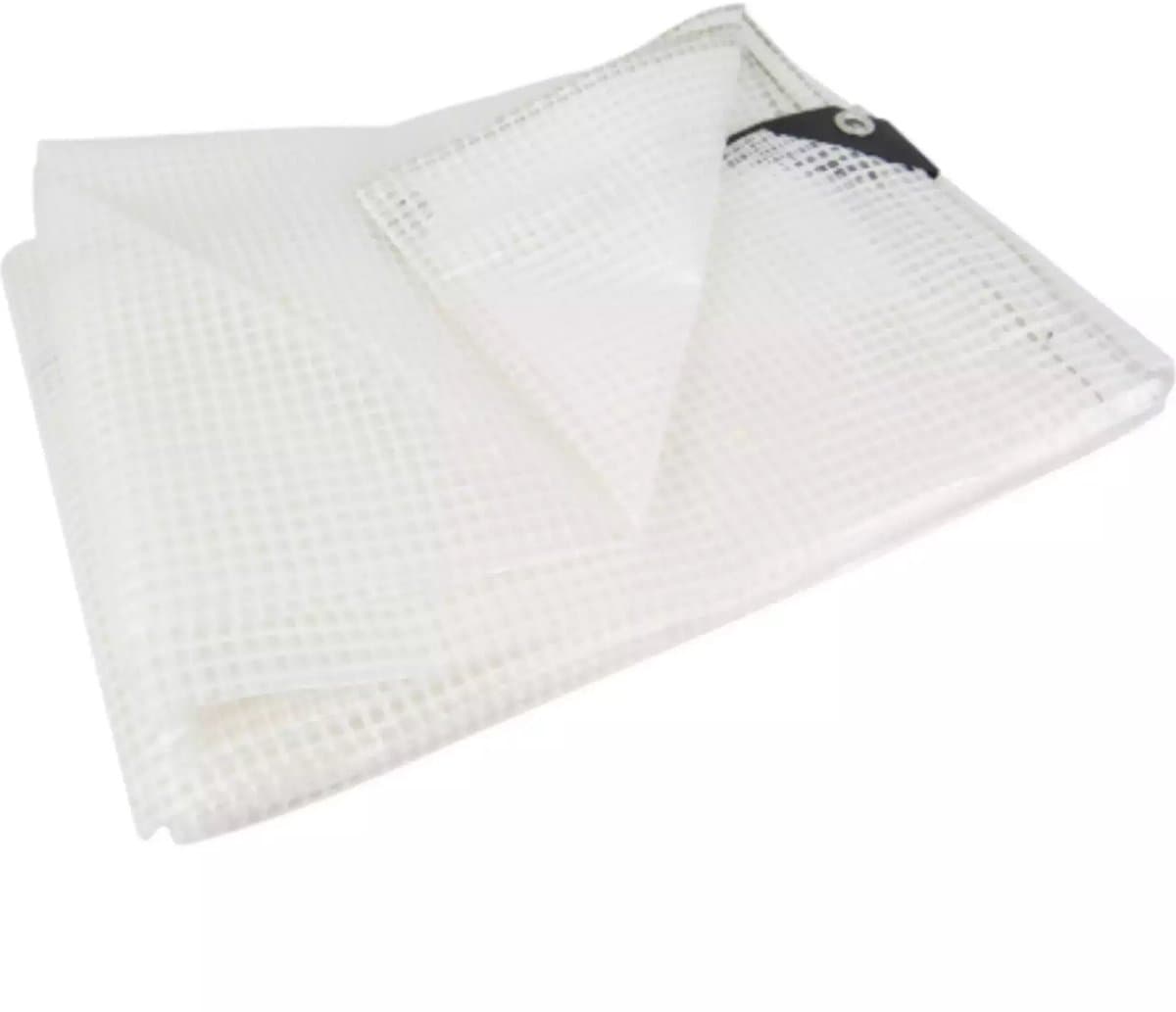 Benson Transparant dekzeil 3x4 m - Leno mesh - Weerbestendig - PE 160GSM