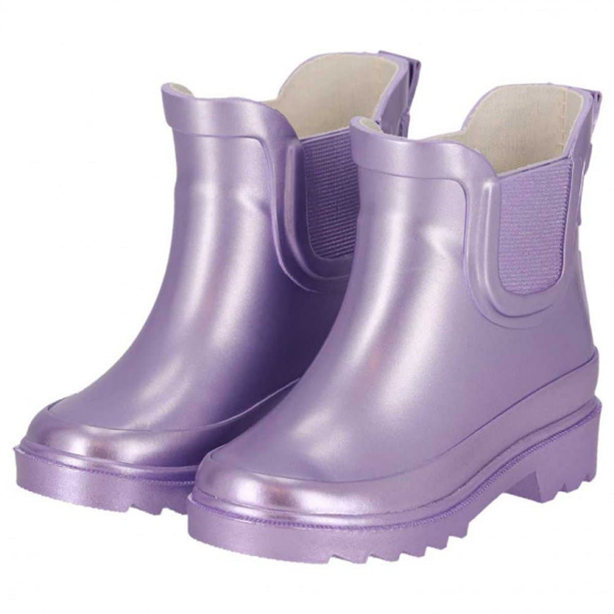 XQ KIDS PLAIN CHELSEA RUBBER RAINBOOTS metallic Lila 29/30