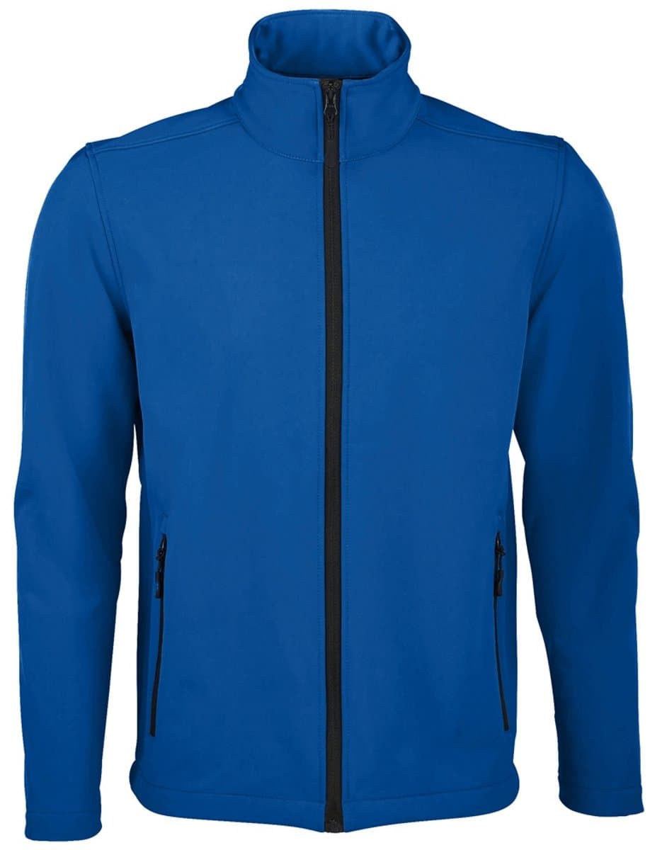 SOLS Heren Race Full Zip Water Repellent Softshell Jacket (Koningsblauw)