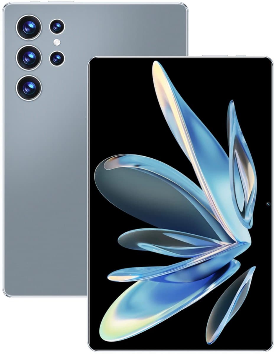 2025 5G Nieuwe 10,36 Inch Tablet Android met 12GB RAM, 256GB ROM, Android 12000mAh Batterij, 16MP + 32MP Camera, 10-Core, Dual Sim Netwerk, Bluetooth - Grey