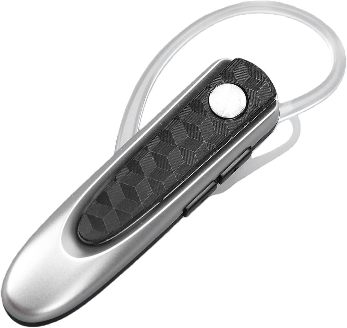 Bluetooth Oortje - Draadloze Headset - Handsfree Bellen - Lange Gesprekstijd - 50 Uur - Zilver Zwart