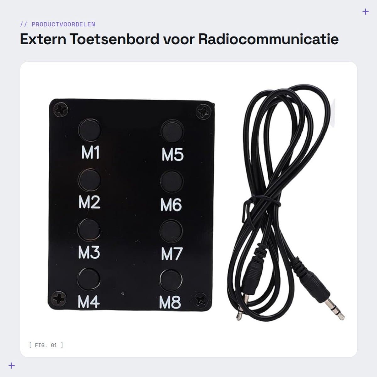 Dailygoods - Extern Toetsenbord voor Radiocommunicatie met SSB CW-modi