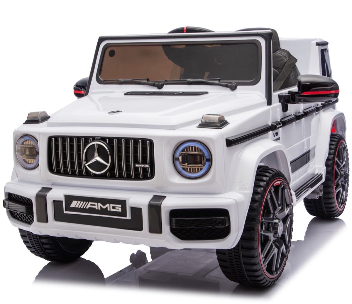 Mercedes G63 AMG Cabrio 12V Kinderauto Wit