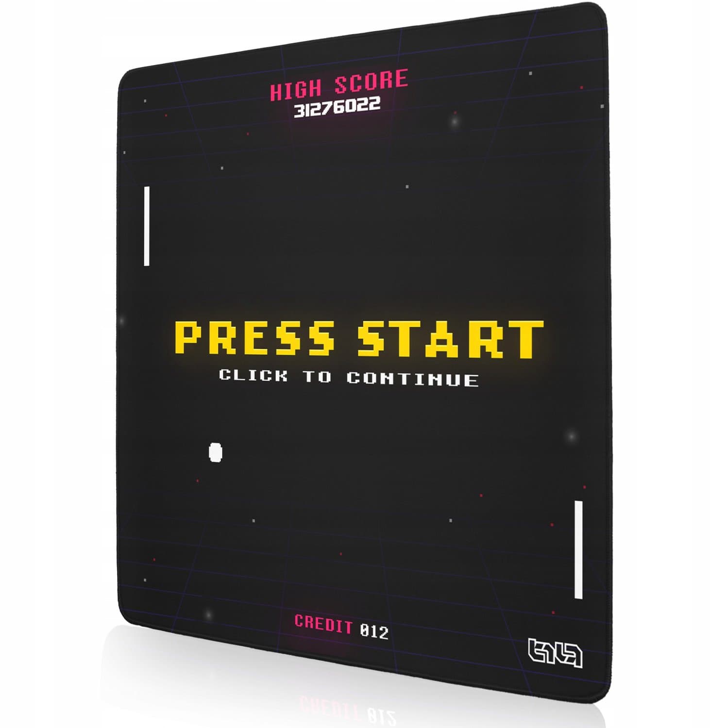 Gaming muismat 30x30cm - Press Start - 4mm dik - HD print