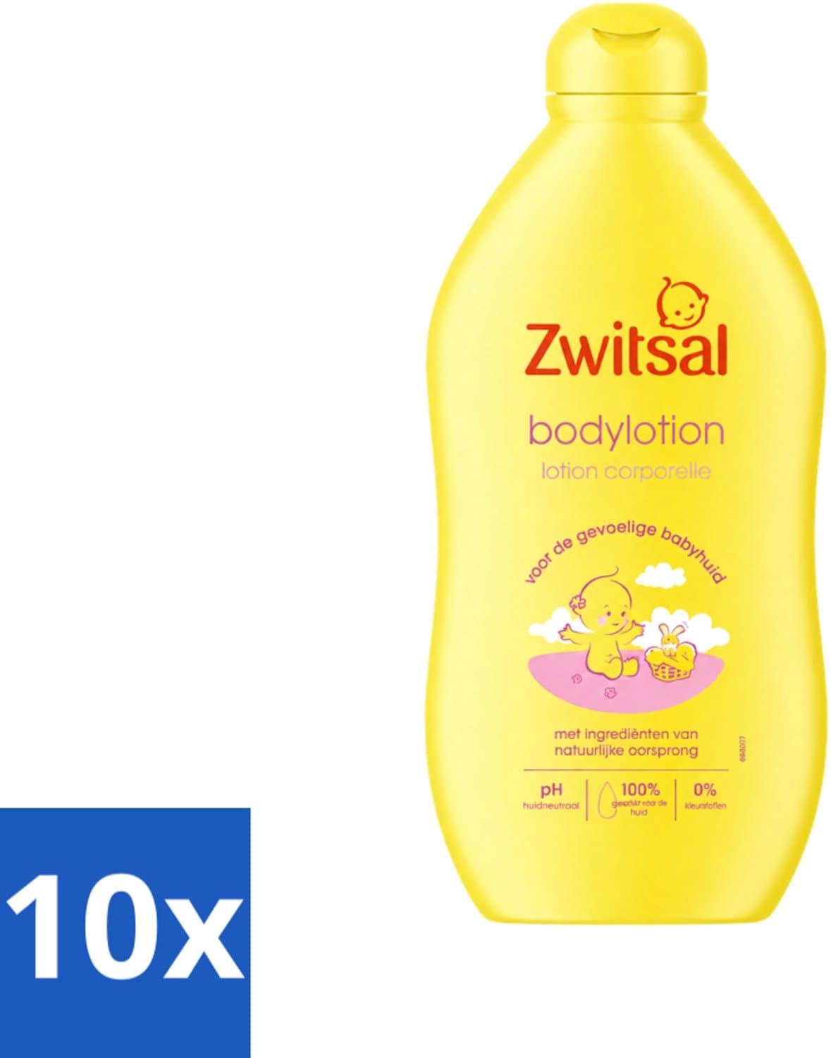 10 x Zwitsal - Babyverzorging - Bodylotion - Extra Verzorgend en Zacht - 400 ml - Babyhuid Verzorging - Baby Bodylotion - Vochtbalans - Uitdroging Voorkomen - PH Neutraal