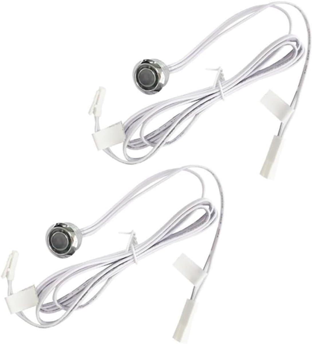 Touch Dimmer Sensor Schakelaar - LED Controller Dimmers - Verlichting Regelen - 2 Stuks Set - 20 mm Kop Diameter