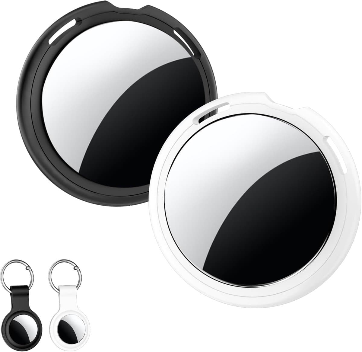 2-Pack Air Tracker Tag [Apple MFi-gecertificeerd] Koppelbaar met Apple Zoek mijn (alleen iOS) Bluetooth Air Smart Tag Sleutelzoeker Waterdicht Wereldwijde Tracking voor Huisdier Tas Rugzak Hondenkoffer