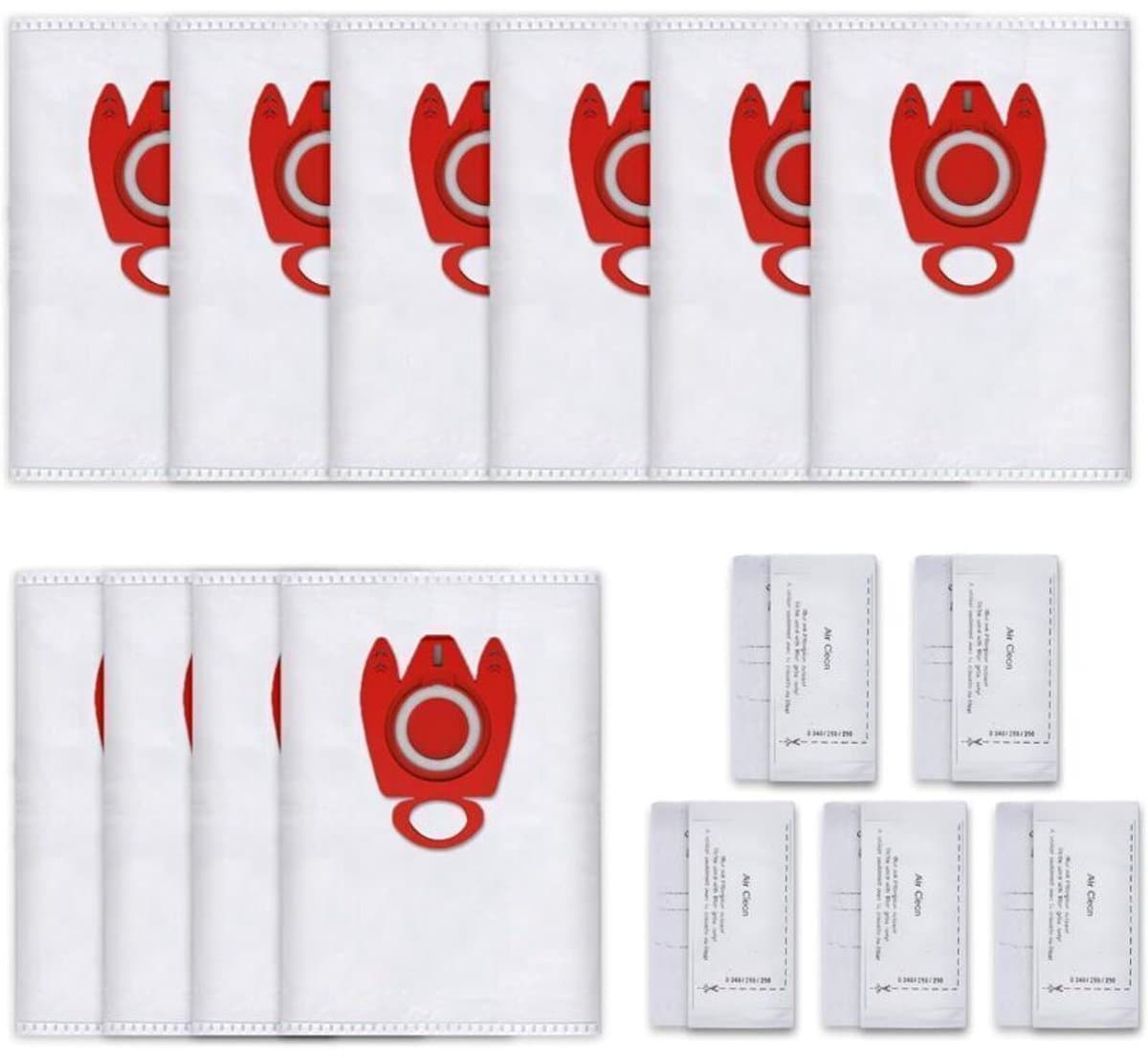 10 stofzuigerzakken voor Miele FJM 3D, Compact C1 C2, Complete C1-serie, S2 S3 S4 S5 S6 S7 (10 stofzuigerzakken + 5 filters)