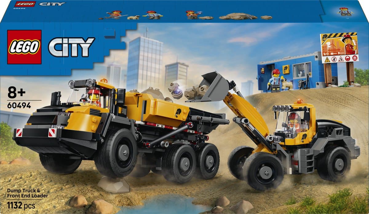 LEGO City Kiepwagen en voorlader 60494
