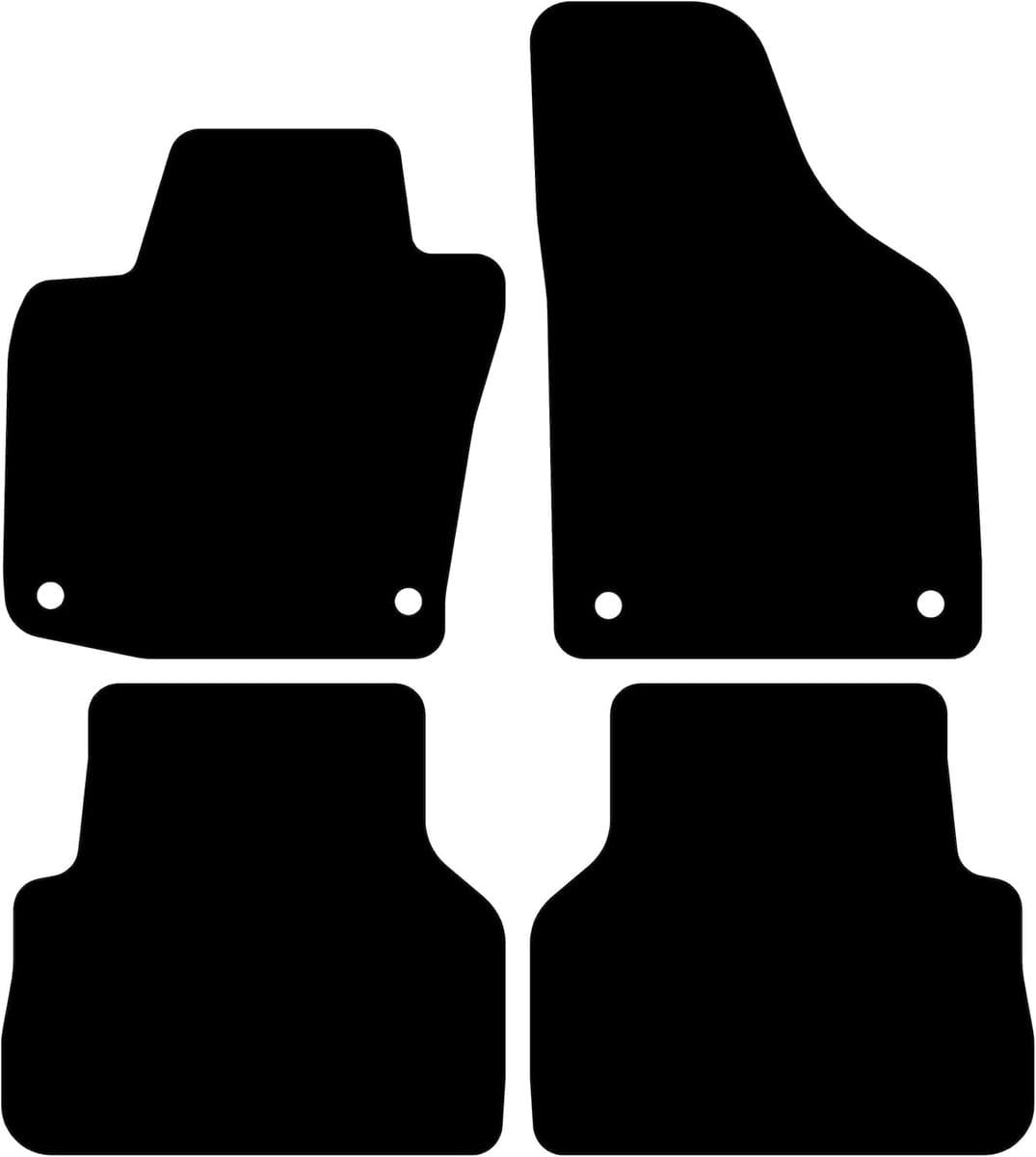 Autobekleding Set - Vloermatten Auto - Auto Interieur - Perfecte Pasvorm - 4 Delig - Luxe