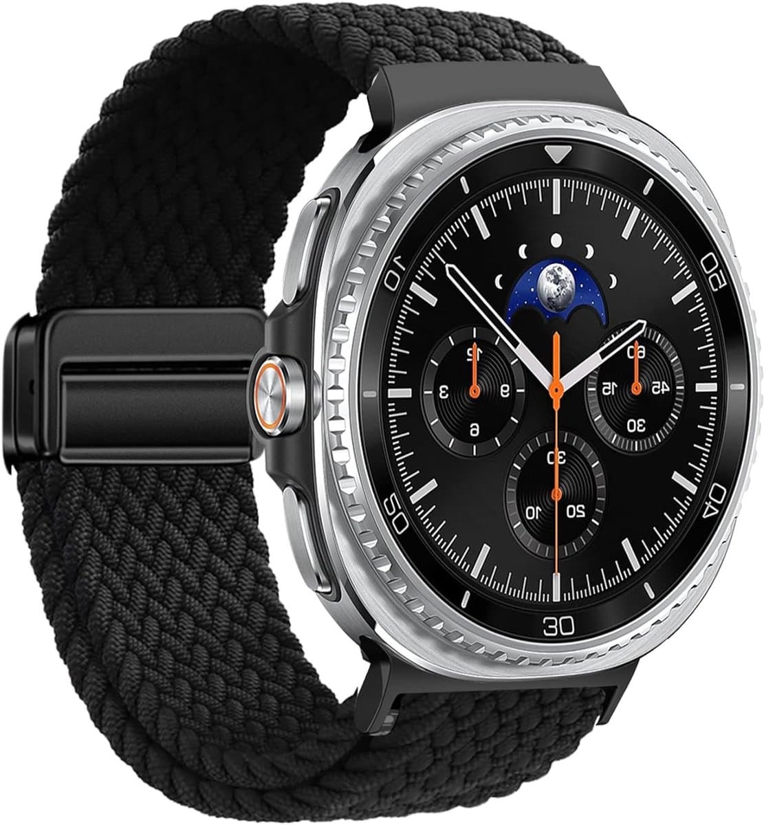 Verstelbare Magnetische Vervangband voor Smartwatch, Geschikt voor 46mm en 40mm/44mm Modellen, Duurzaam Nylon en Comfortabel Design