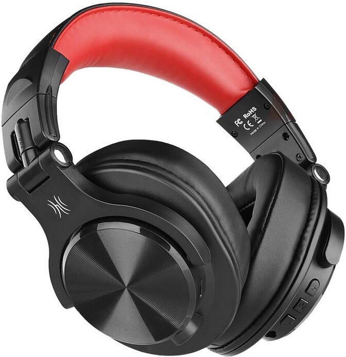 OneOdio Fusion A70 Zwart/Rood – Draadloze Over-Ear Koptelefoon – DJ & Studio – Hi-Res Audio
