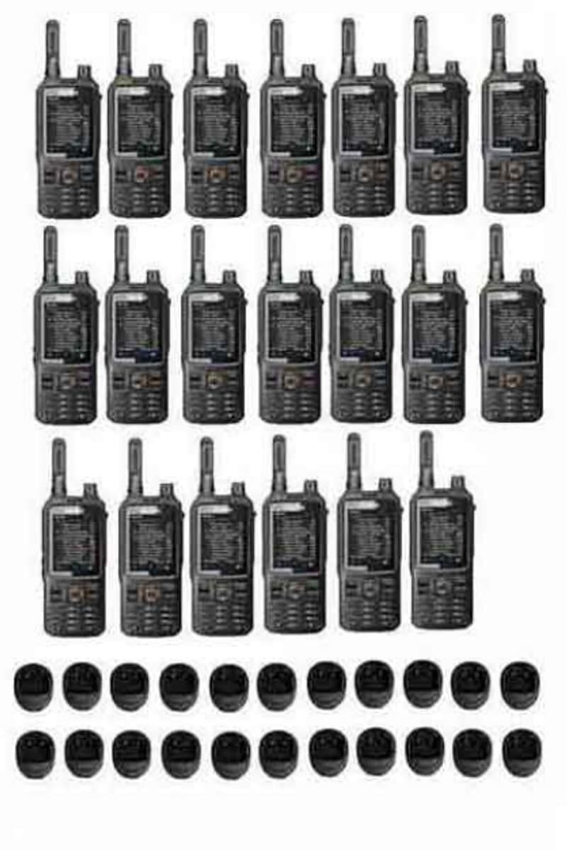 Set van 20 Inrico T320 V2 4G LTE Zello Portofoon, GPS, Wifi Smartphone, GSM, Wifi met tafellader