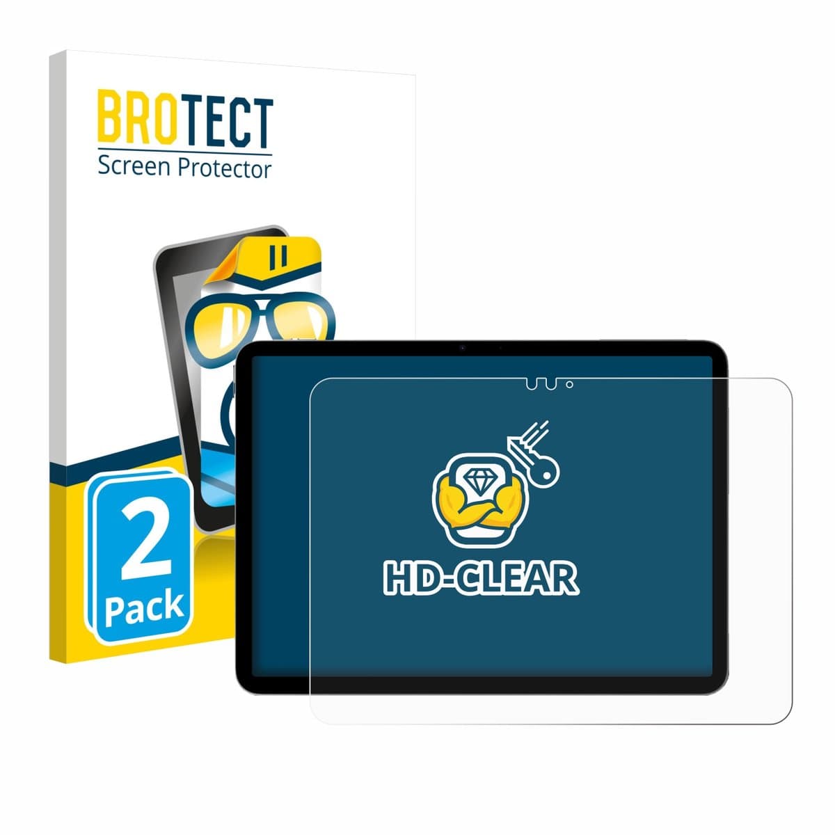 BROTECT - Screenprotector voor Apple iPad Air 11" M4 2026 - Folie Beschermfolie transparant 2 Stuks