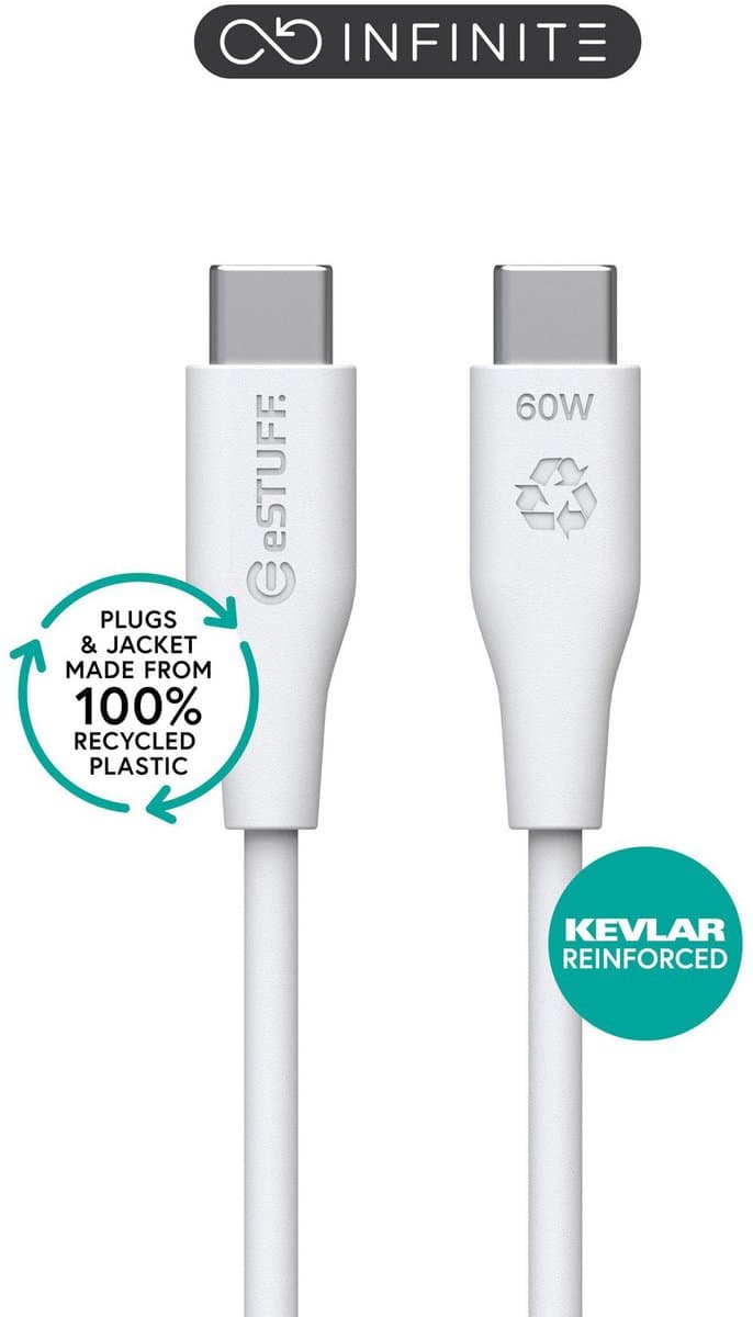eSTUFF ES604170-BULK USB-kabel USB 2.0 1 m USB C Wit