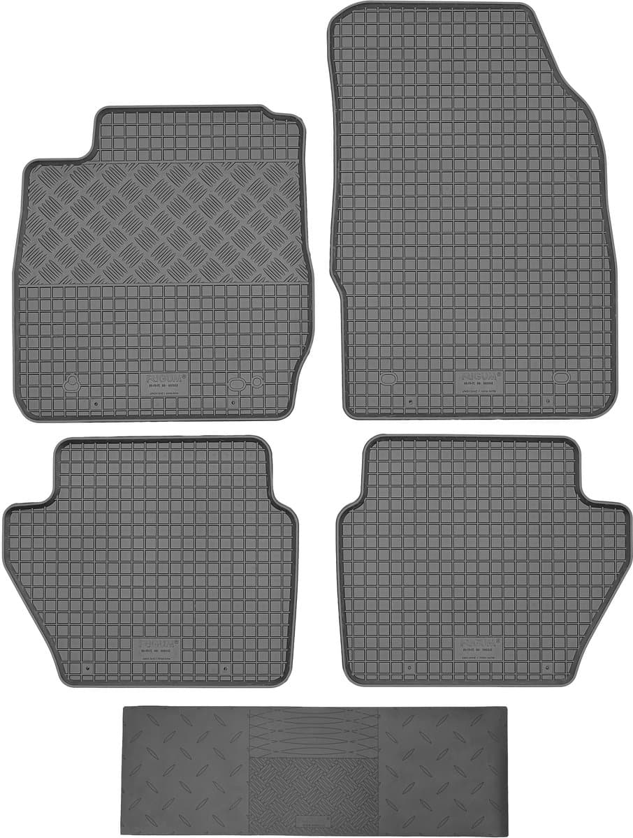 Max-Dywanik RIGUM Serie - Auto Vloermatten - Ford Fiesta VI Hatchback - 2008 tot 2017 - Geen Stoppers