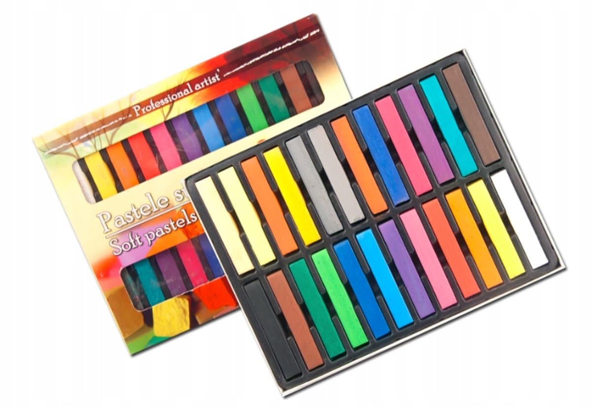 Titanum Droge Pastels Set - 24 Levendige Kleuren voor Kunstenaars