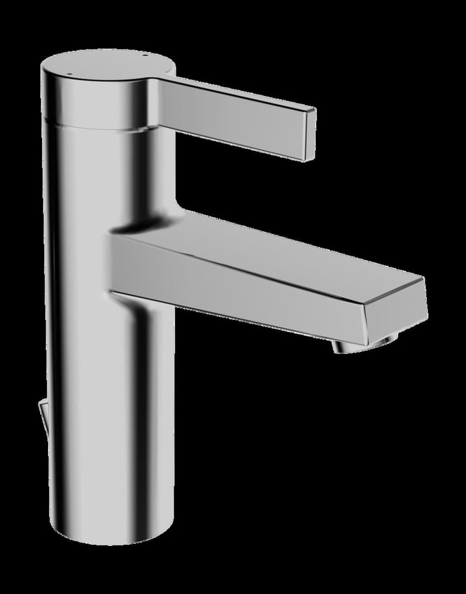 Hansa Hansaloft 1 gats wastafelkraan met waste met vaste uitloop 11.4cm met flexibele aansluitslang 3/8 chroom